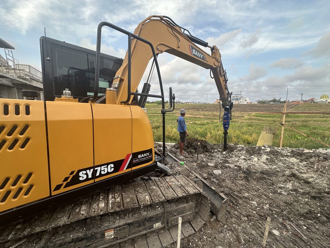 Auger attachment bore pile excavator SANY Bali
